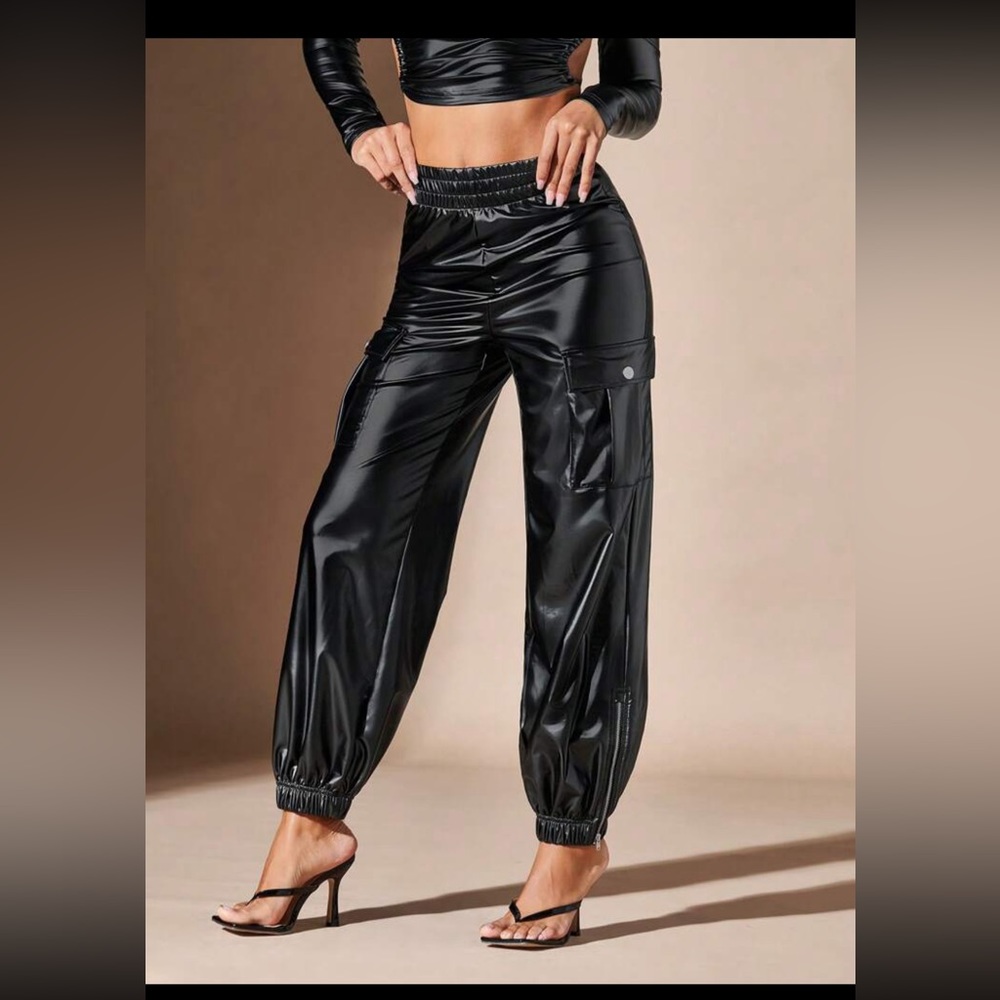 leather cargo pants